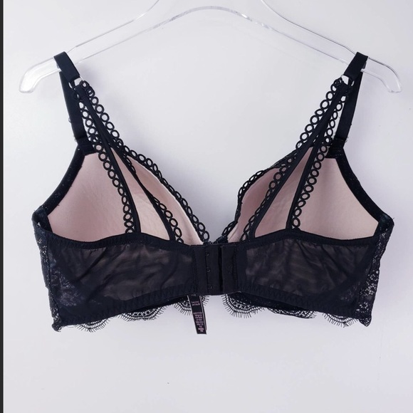 💋VS💋 Dream Angels Black Lined Demi-lace Underwire Bra Sz38C Newish (washed once) - Picture 3 of 10